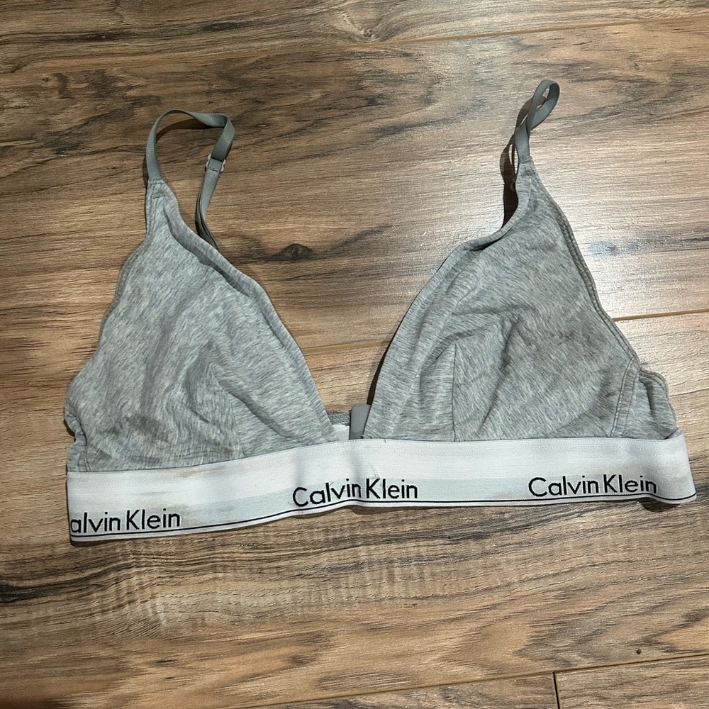 Calvin Klein Light Gray Heather Wireless Bralette